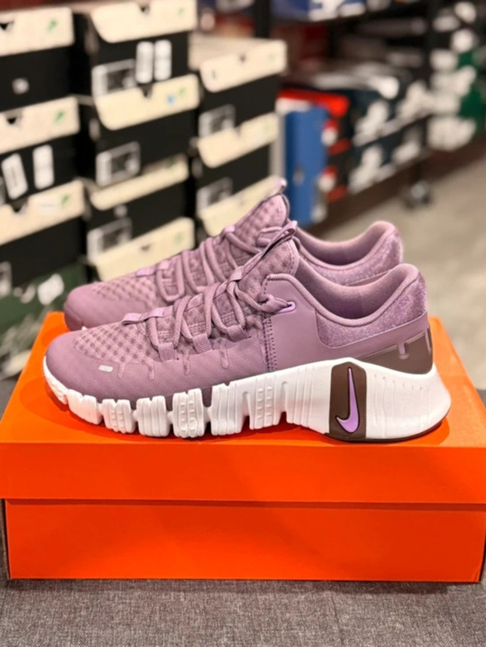 Nike Free Metcon 5 Violet Dust Rush Fuchsia Women’s Training Shoes US 8 (244) - Picture 3 of 7